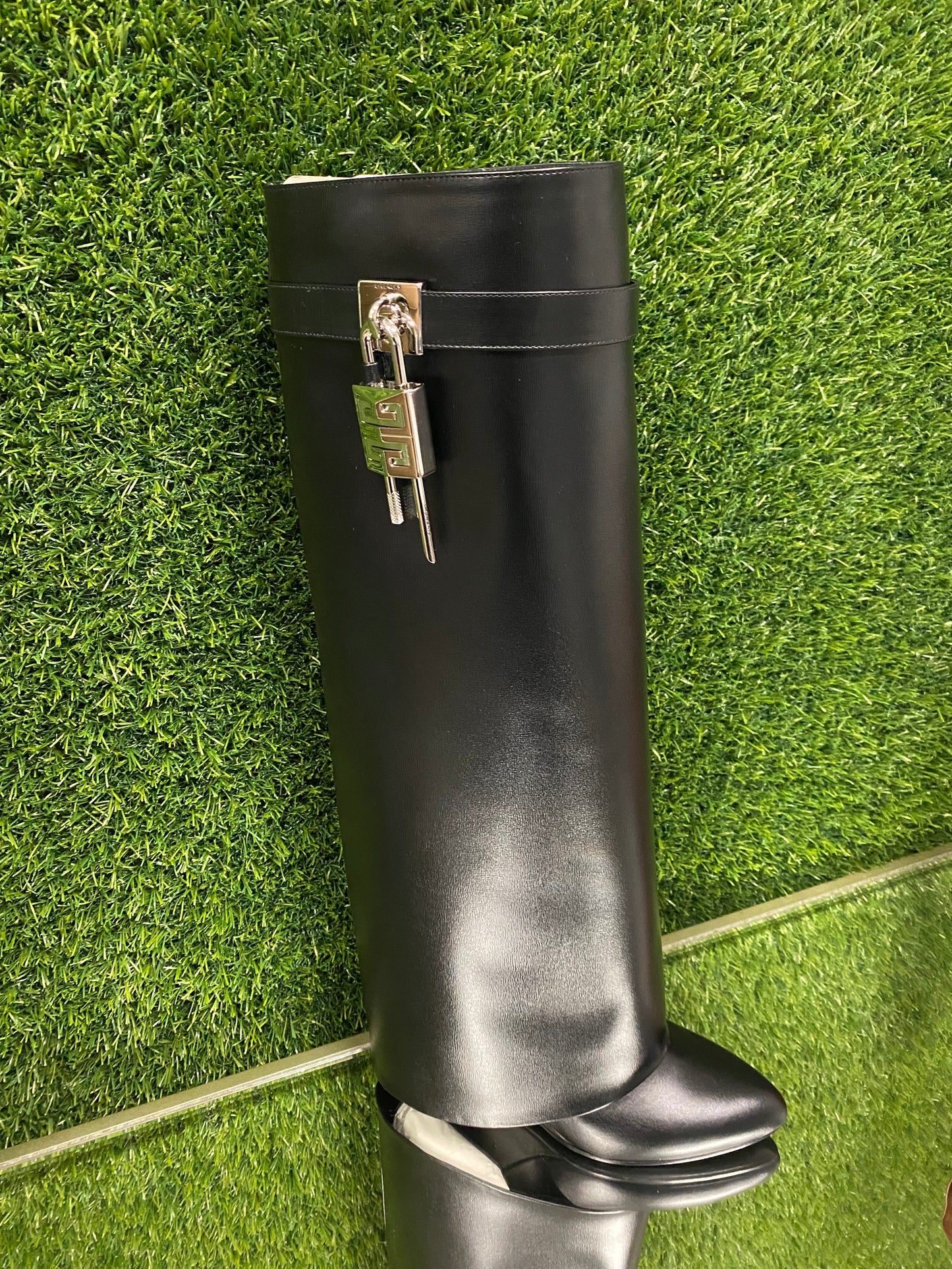 Tall Black Givenchy Shark boots